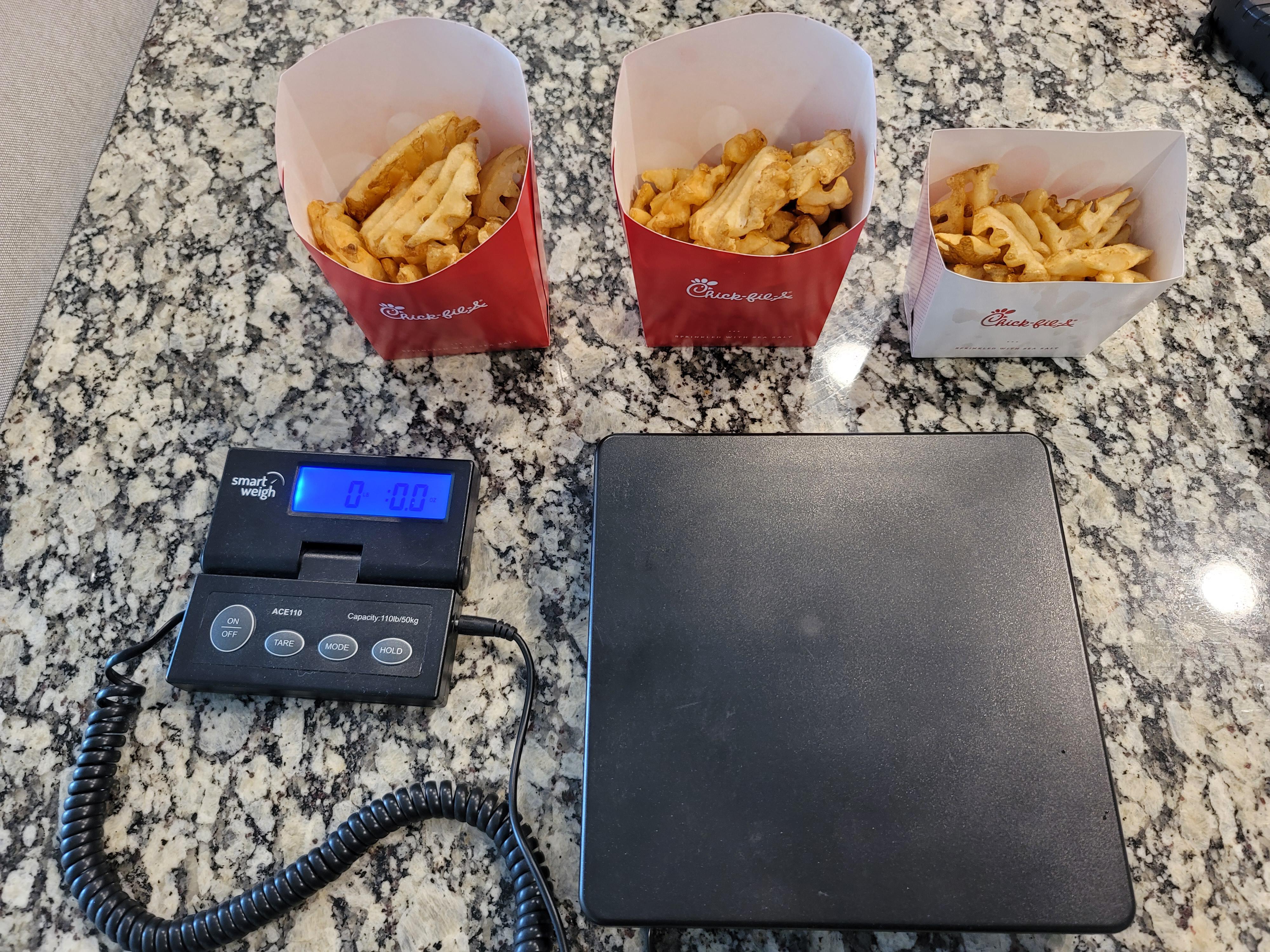 what size fry comes with chick fil a meal