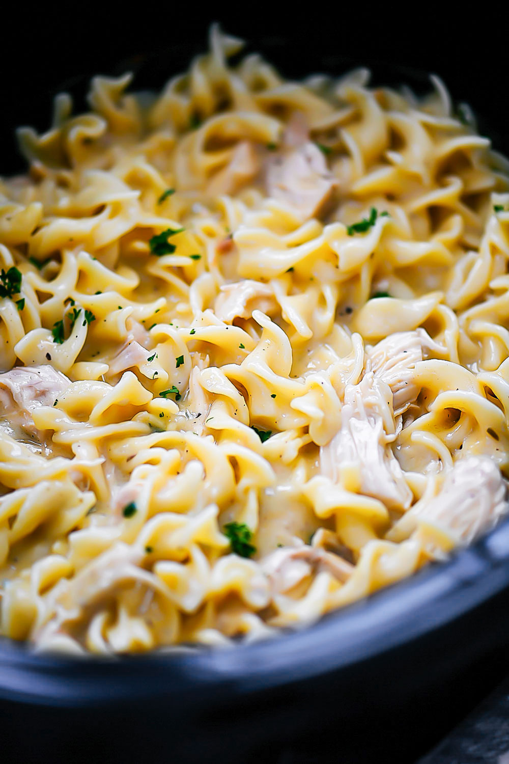 slow cooker chicken and noodles recipe