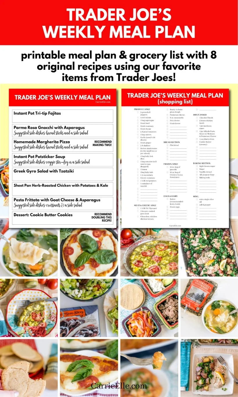 trader joe's budget meal plan