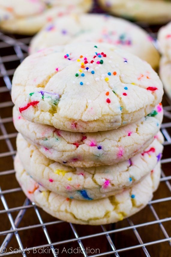 funfetti cookies recipe with cake mix