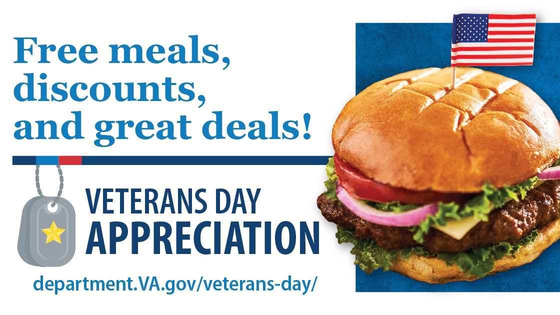 veterans day atlanta free meals