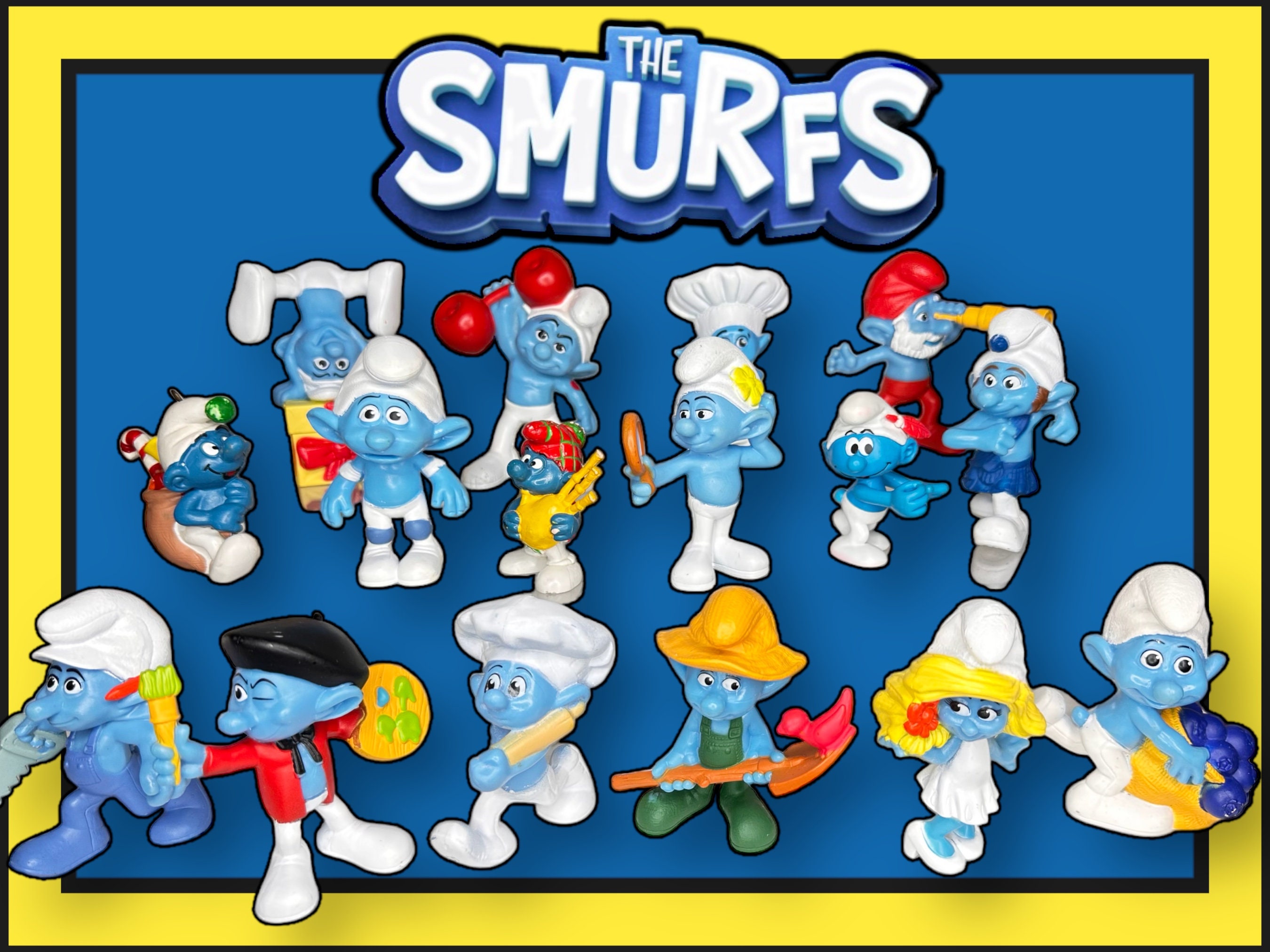 smurf happy meal toys
