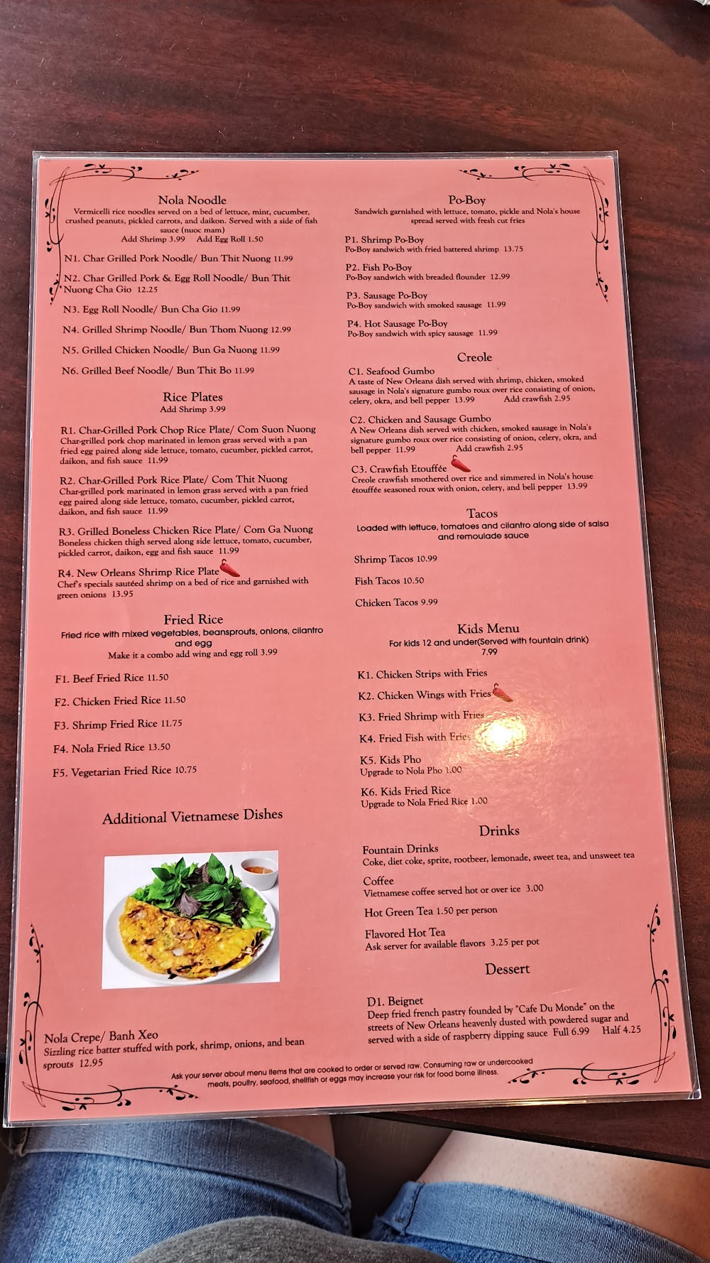 noosh afghan cuisine menu