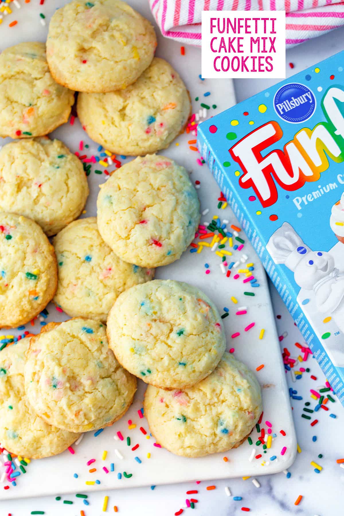 funfetti cookies recipe with cake mix