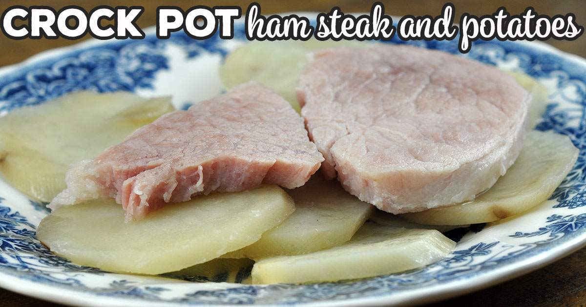 ham steak crock pot recipe