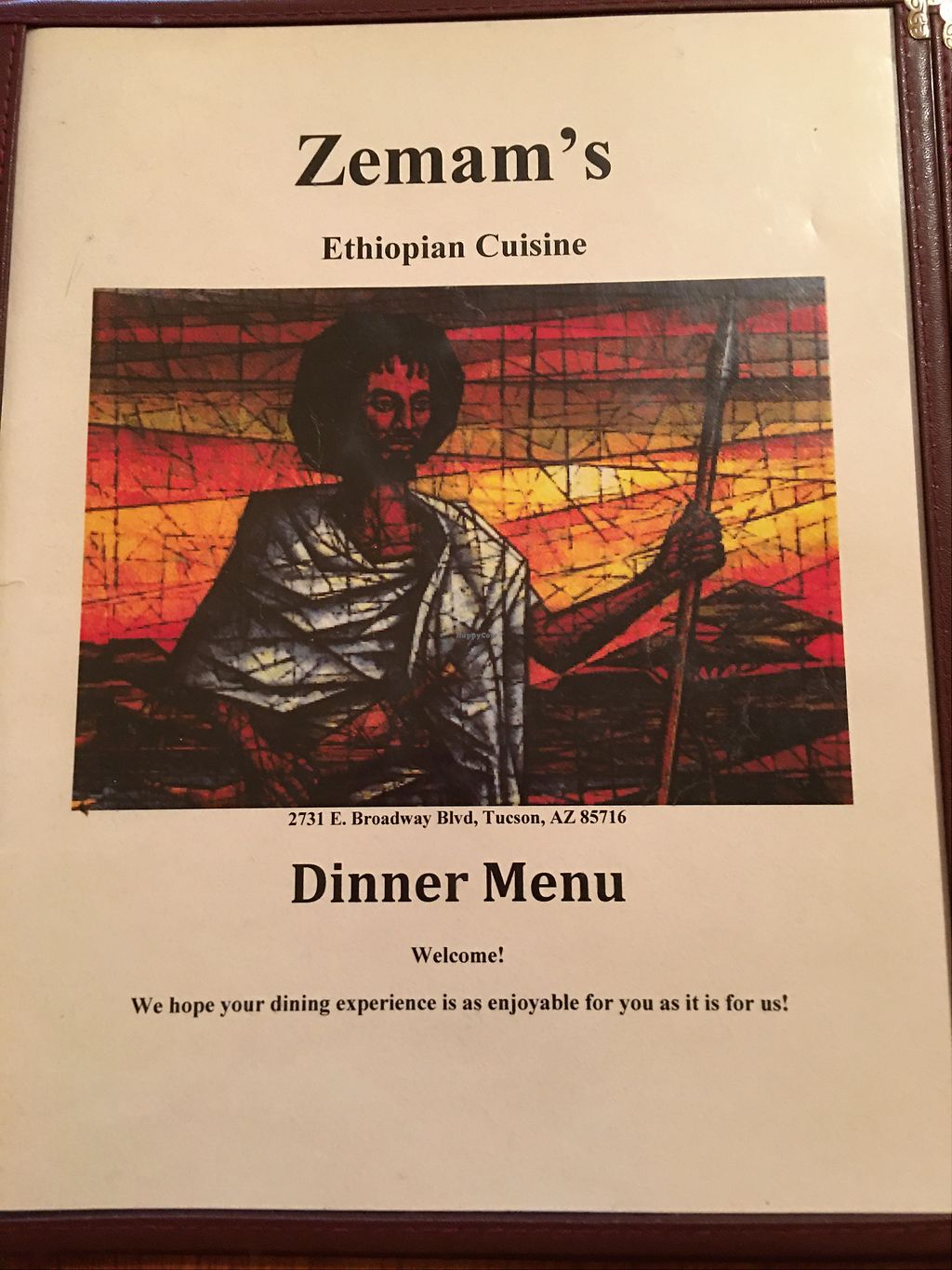 zemam's ethiopian cuisine menu