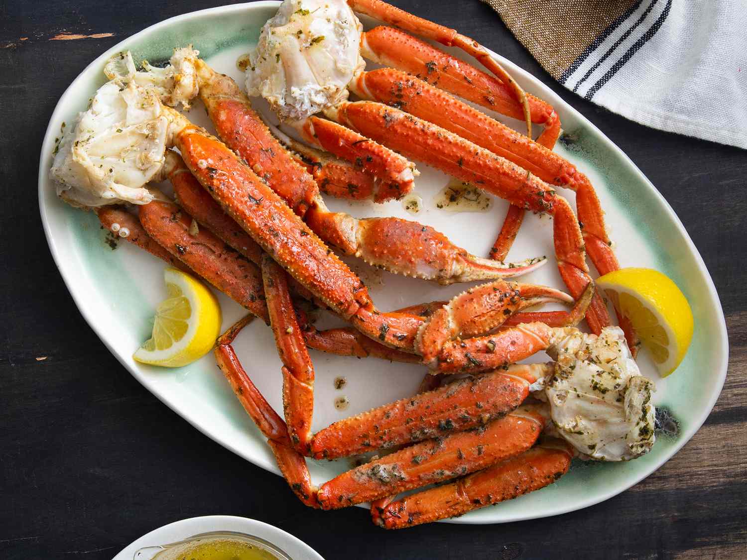 snow crab legs meal