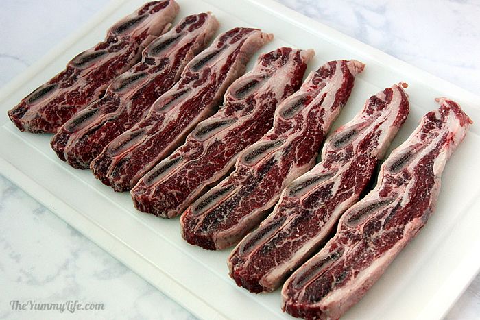 thin cut beef short ribs recipe