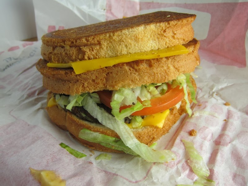 stacked grilled cheeseburger munchie meal