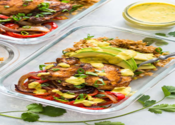 chicken fajita bake meal prep