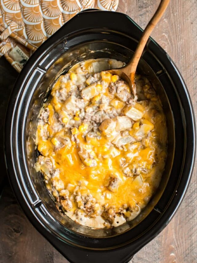 3 ingredient hamburger crockpot meals