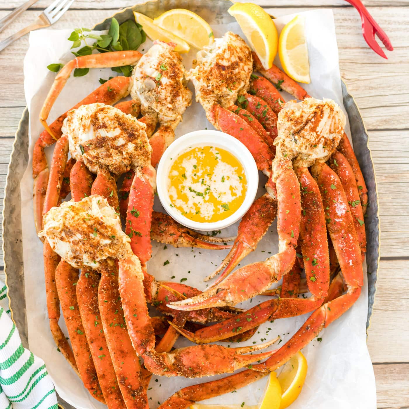 snow crab legs meal