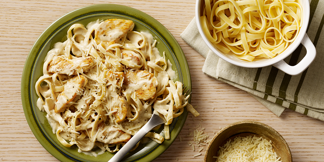 chicken fettuccine alfredo recipe with jar sauce