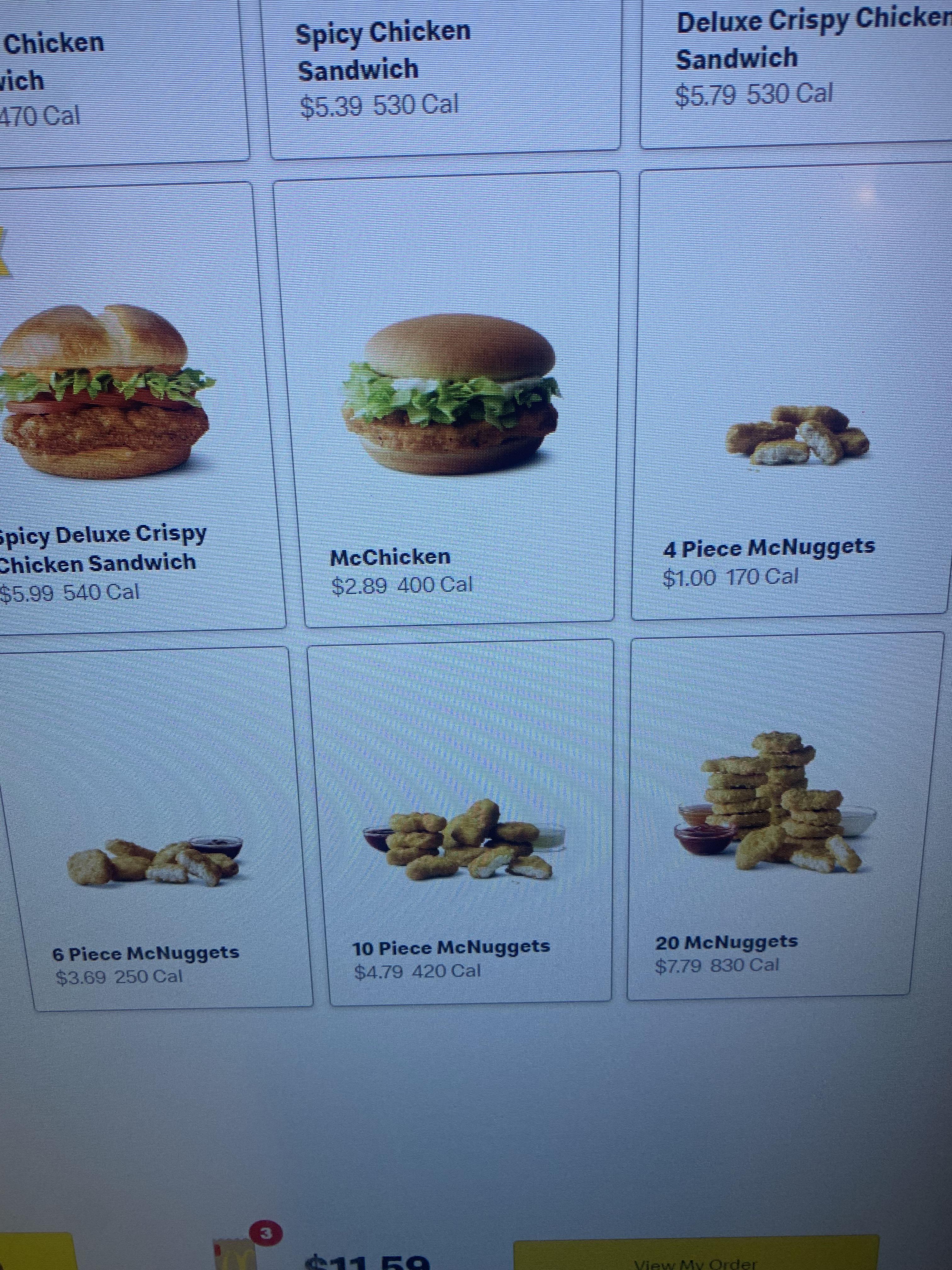how much is a 10 piece mcnugget meal large