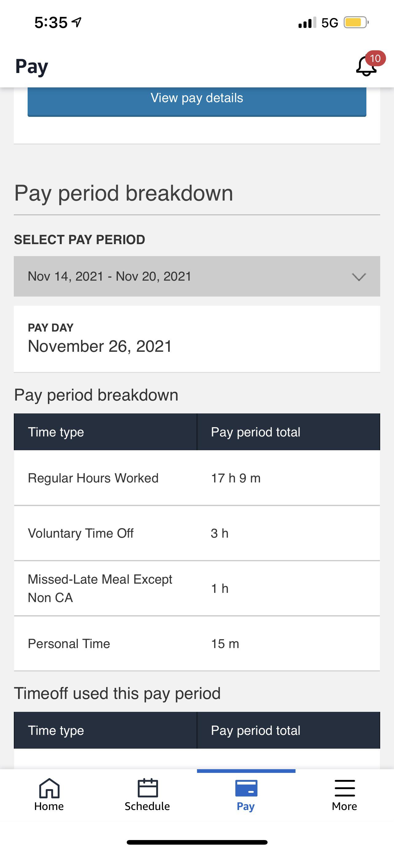 missed-late meal except non ca
