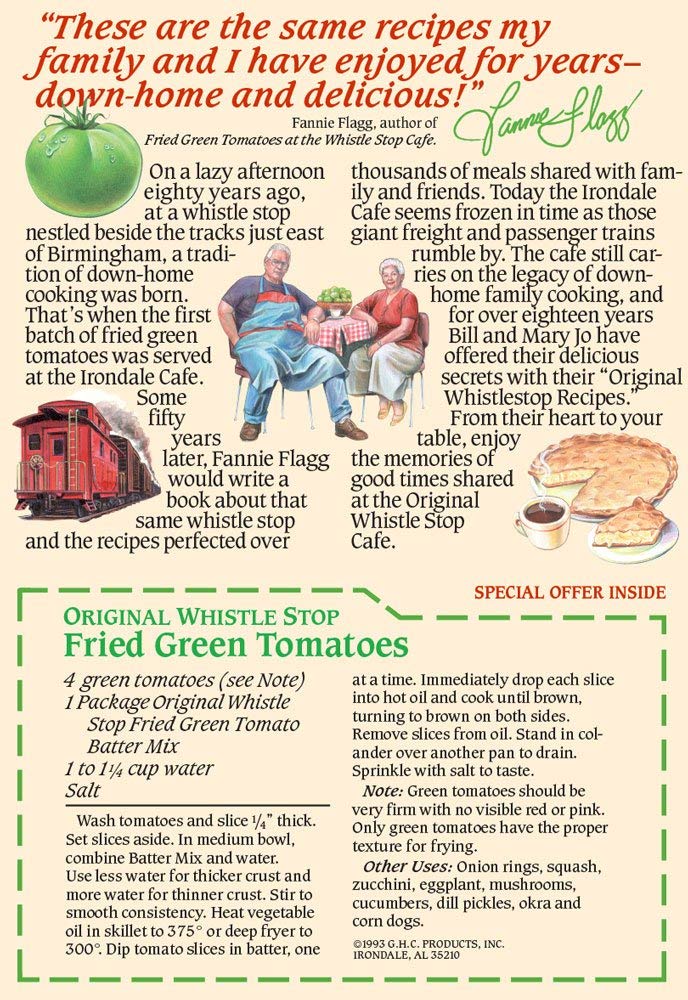whistle stop cafe fried green tomatoes recipe