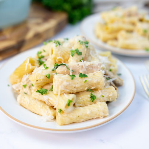 chicken fettuccine alfredo freezer meal