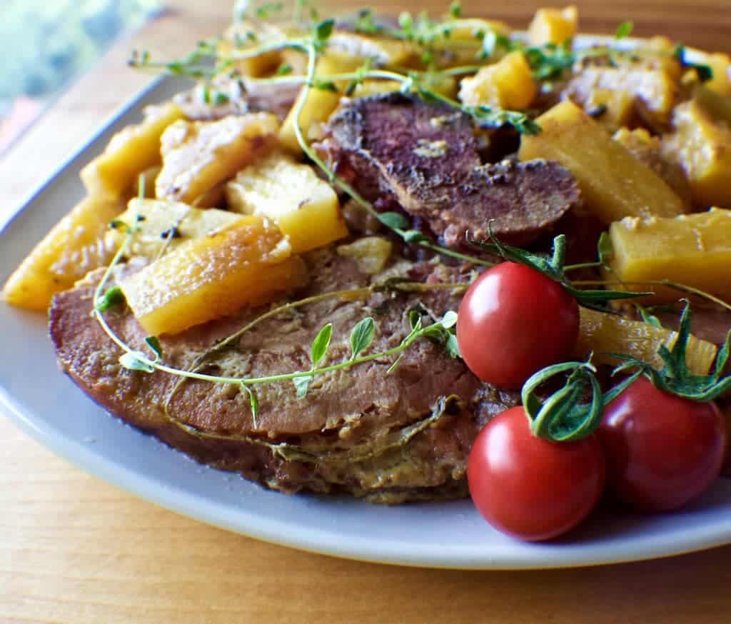 ham steak crock pot recipe