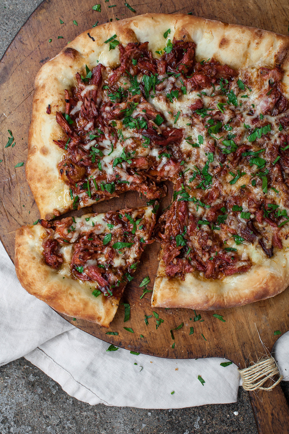 recipe for pulled pork pizza