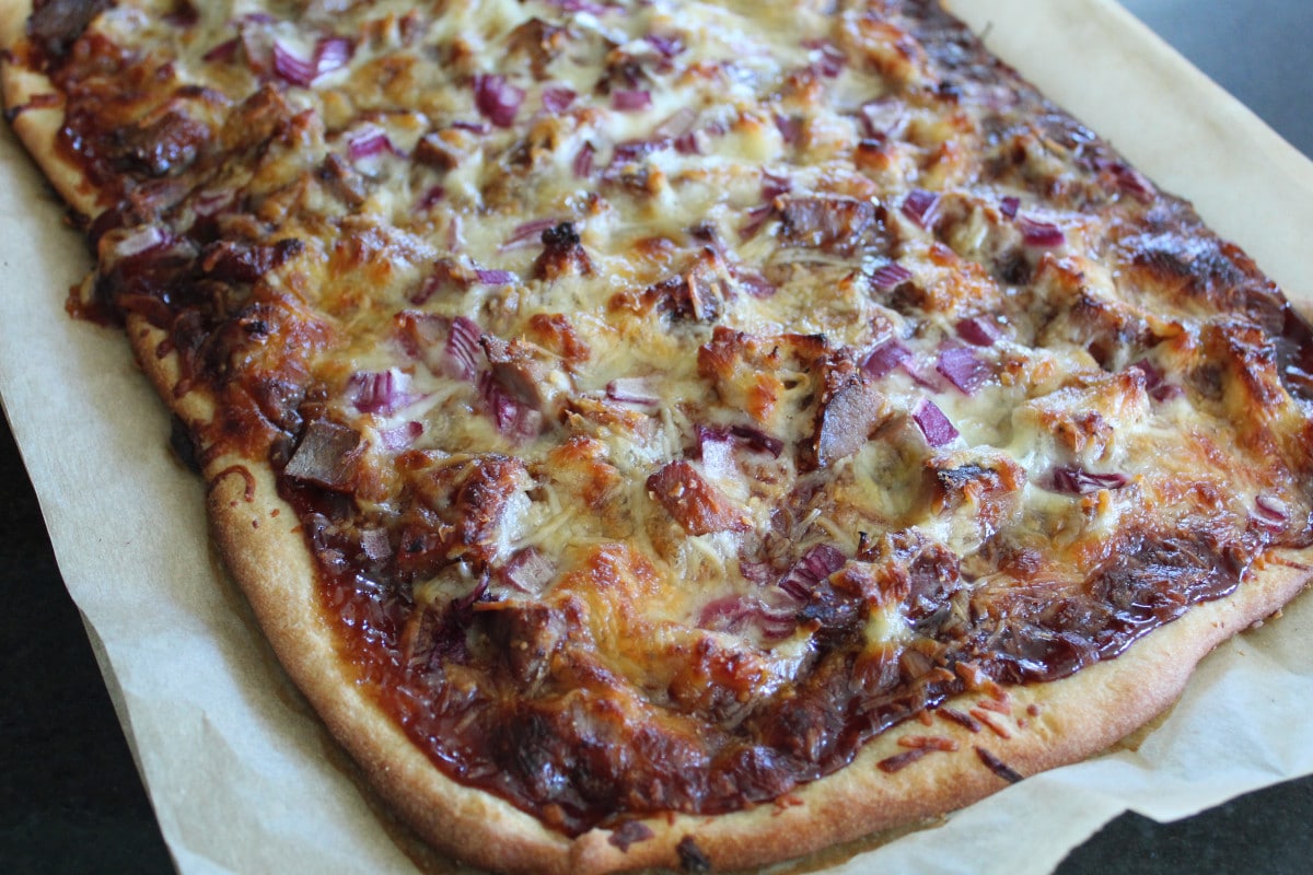 recipe for pulled pork pizza