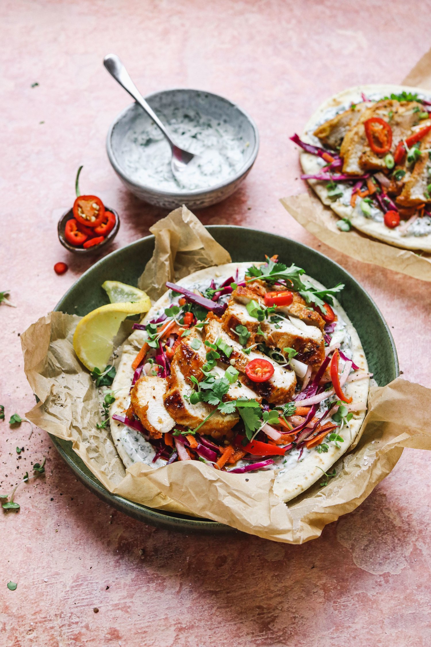 chicken flat bread recipe
