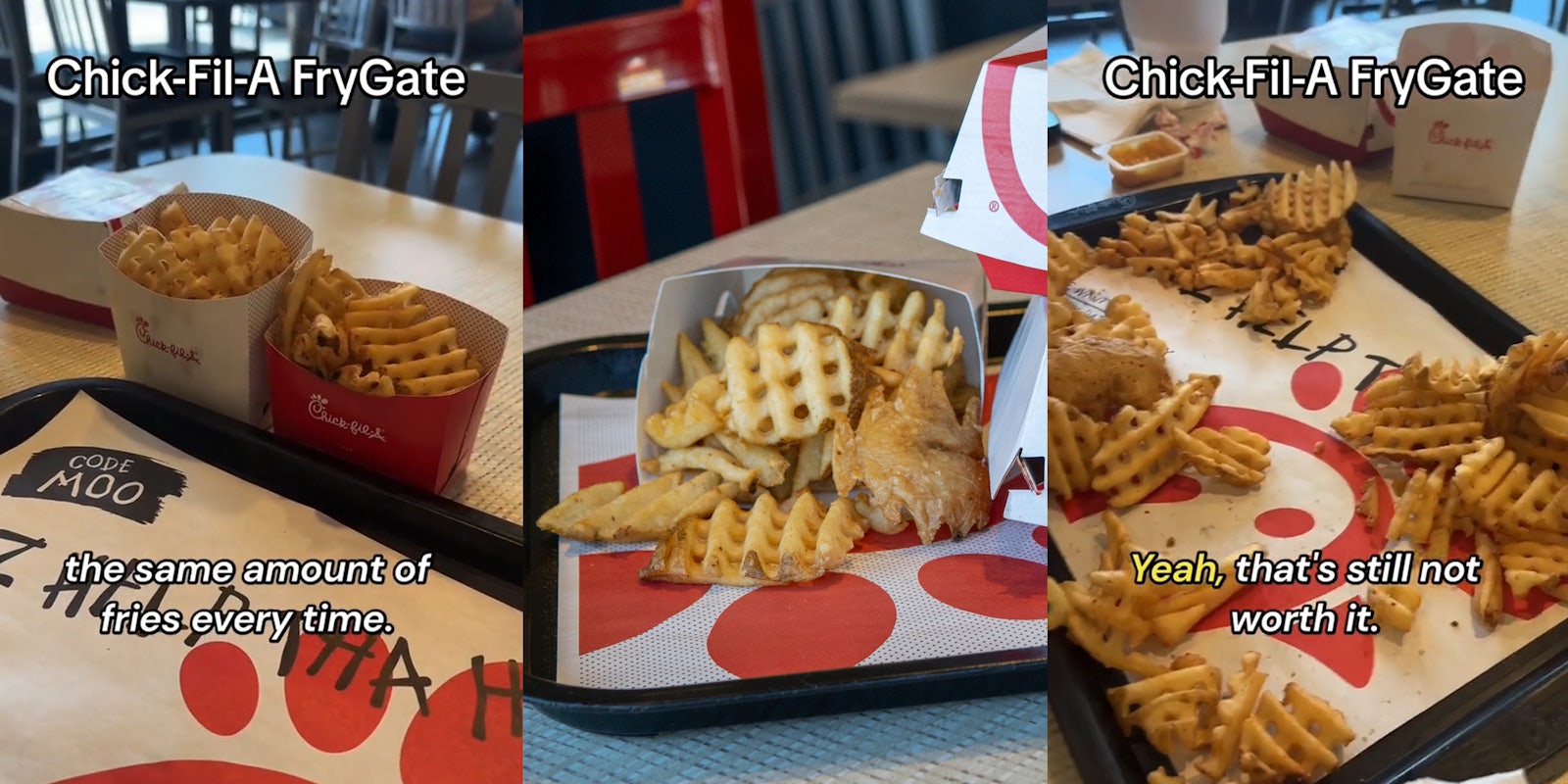 what size fry comes with chick fil a meal