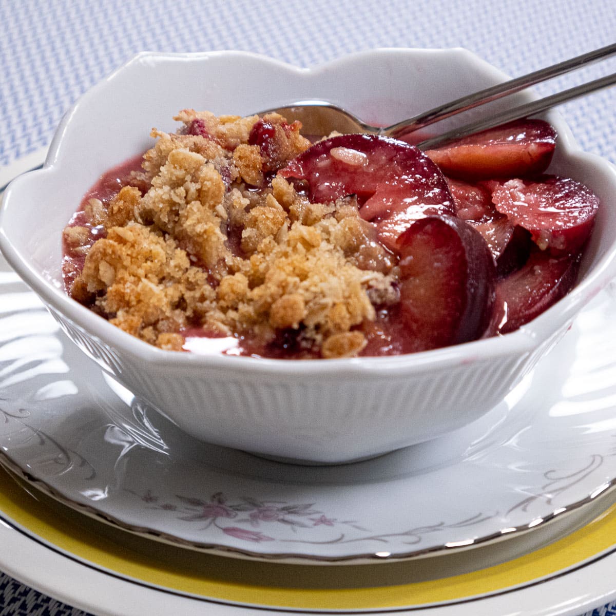 recipe plum crisp