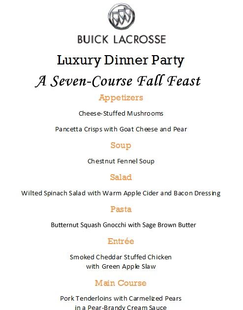 7 course meal