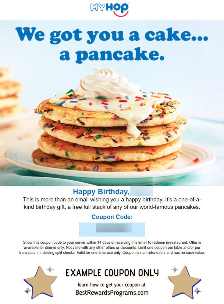 ihop free meal for birthday