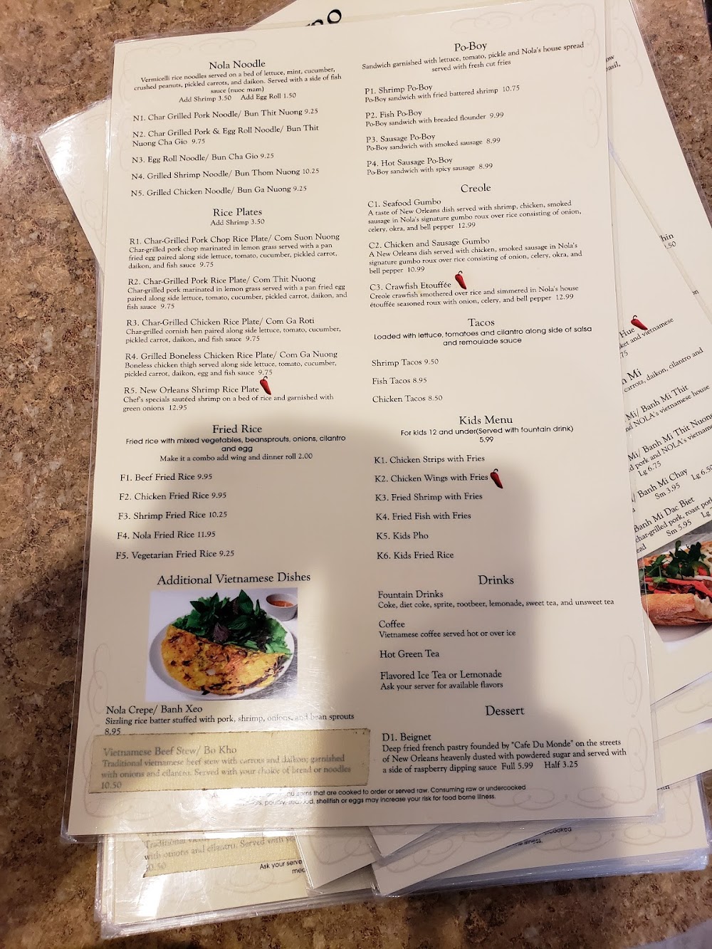noosh afghan cuisine menu