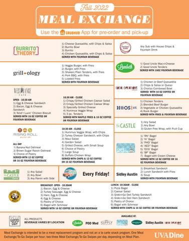 uva dining meal plans