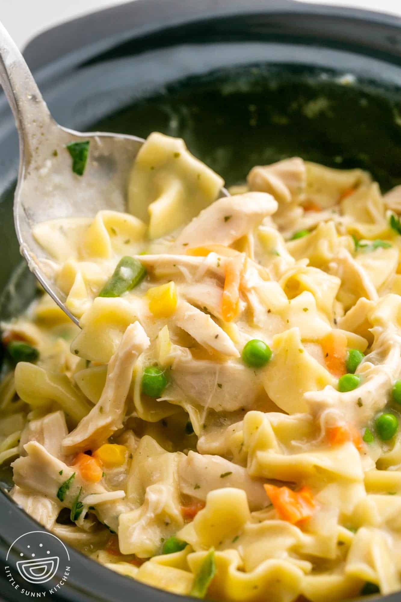 slow cooker chicken and noodles recipe