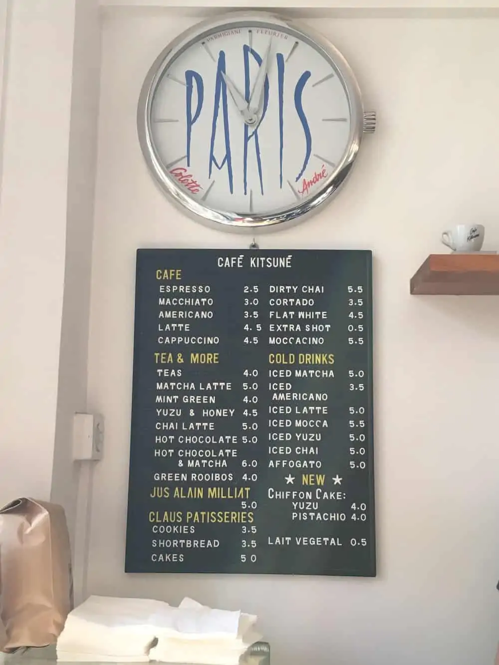 average meal price in paris