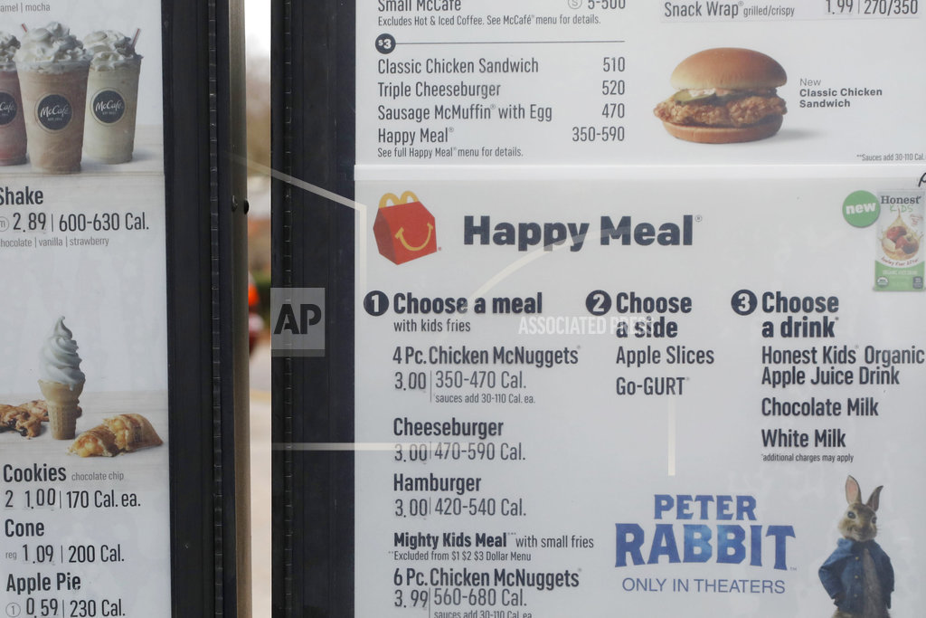 mcdonalds kids meal price