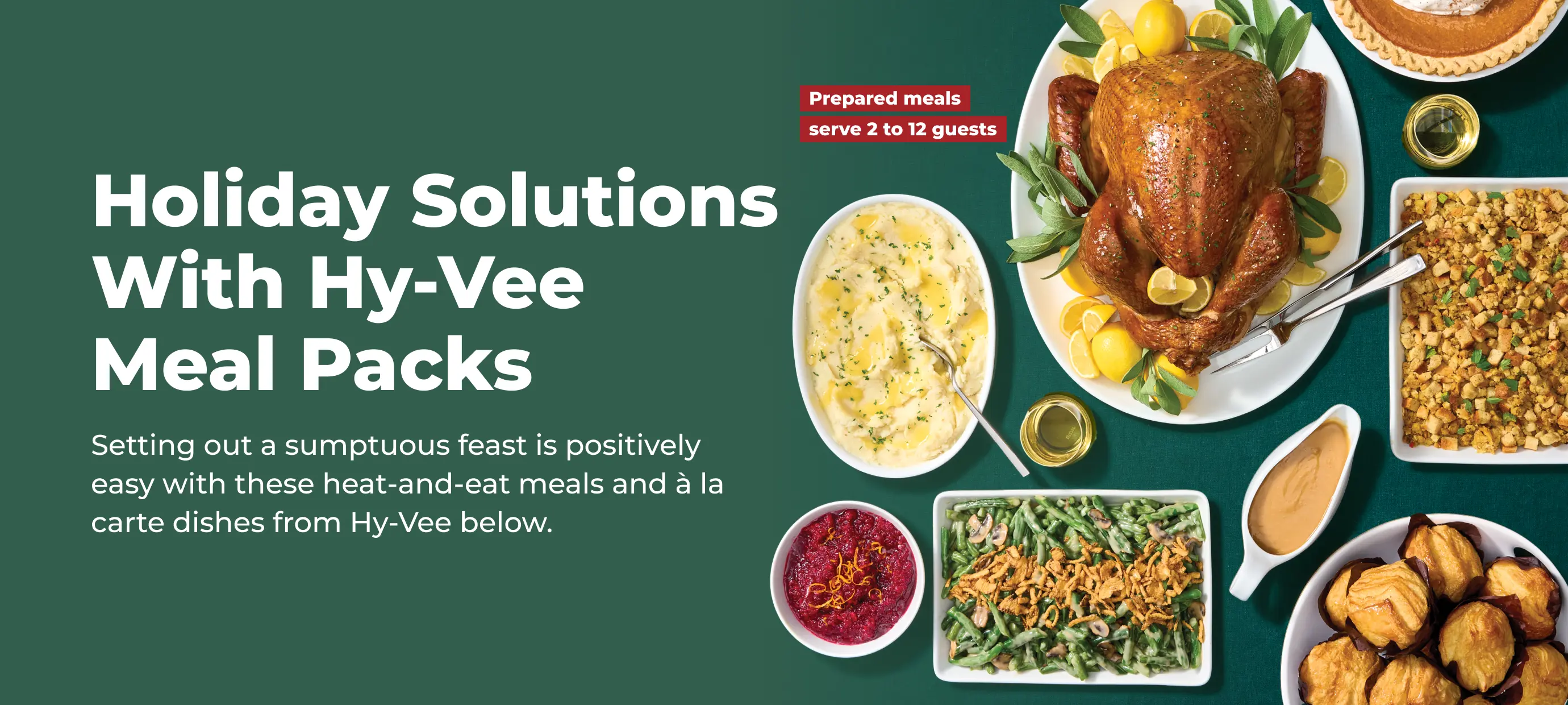 hy vee holiday meals 2024