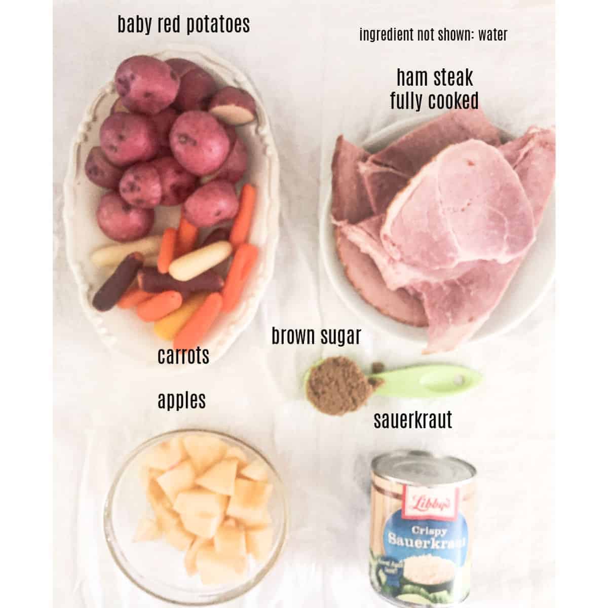 ham steak crock pot recipe