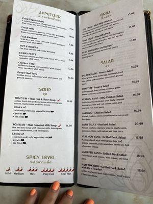 tham authentic thai cuisine shelton menu