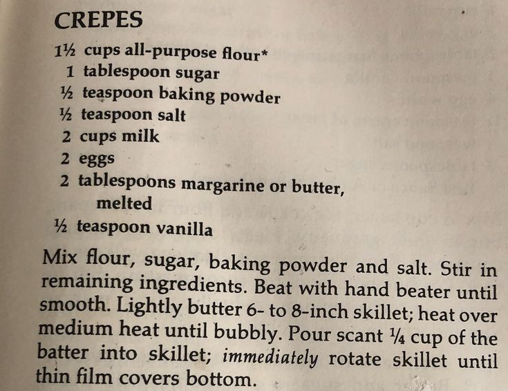 betty crocker crepe recipe