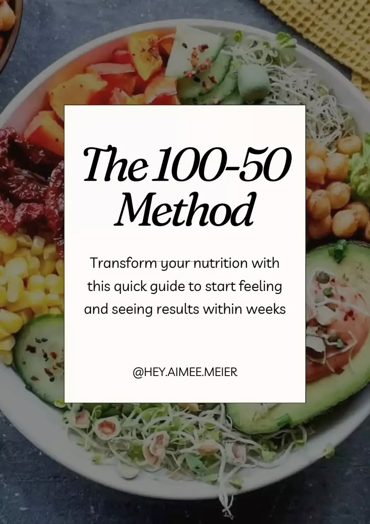 100 50 method weight loss meal plan pdf female