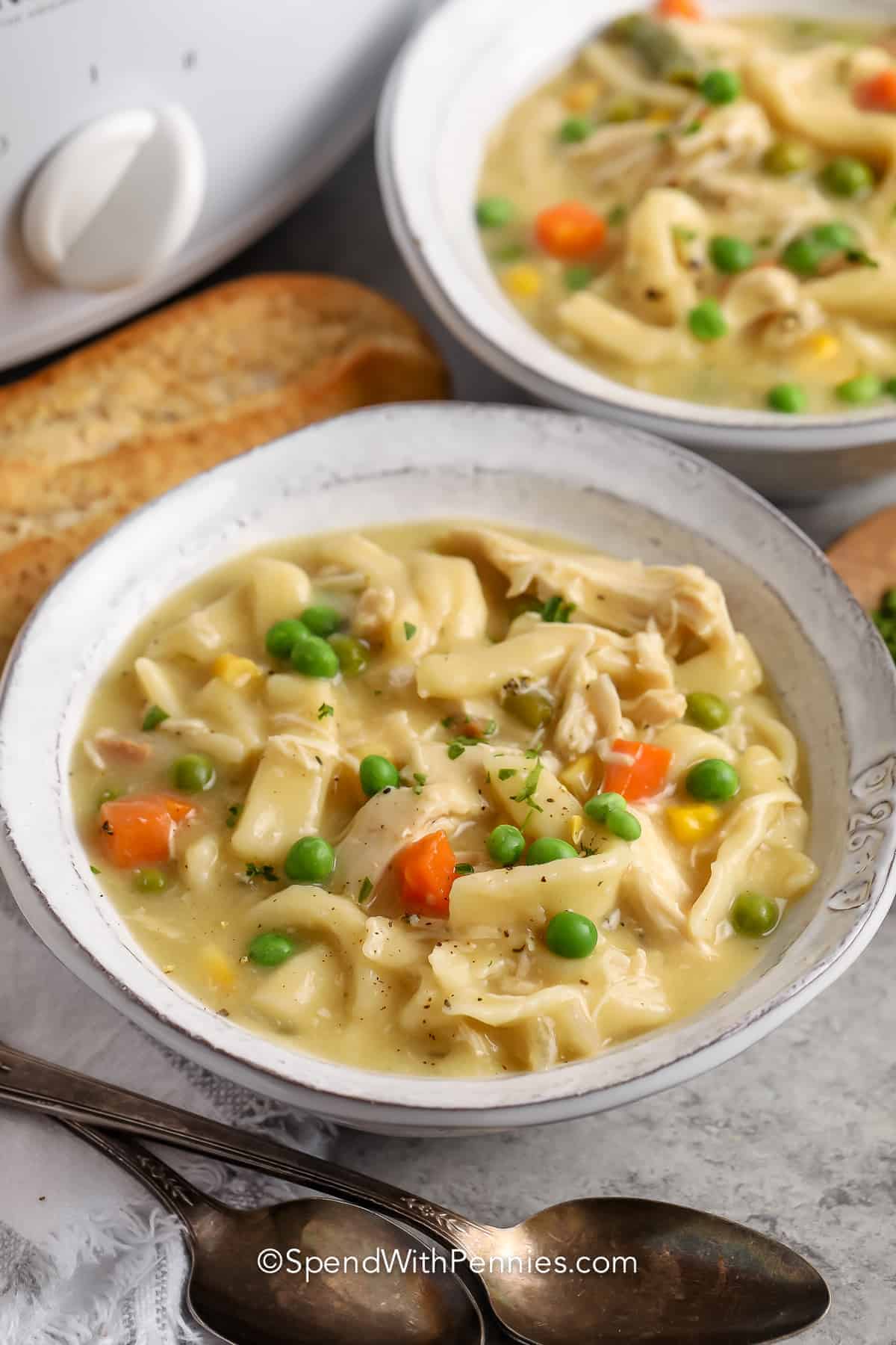 slow cooker chicken and noodles recipe