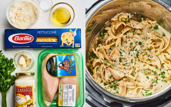 chicken fettuccine alfredo recipe with jar sauce