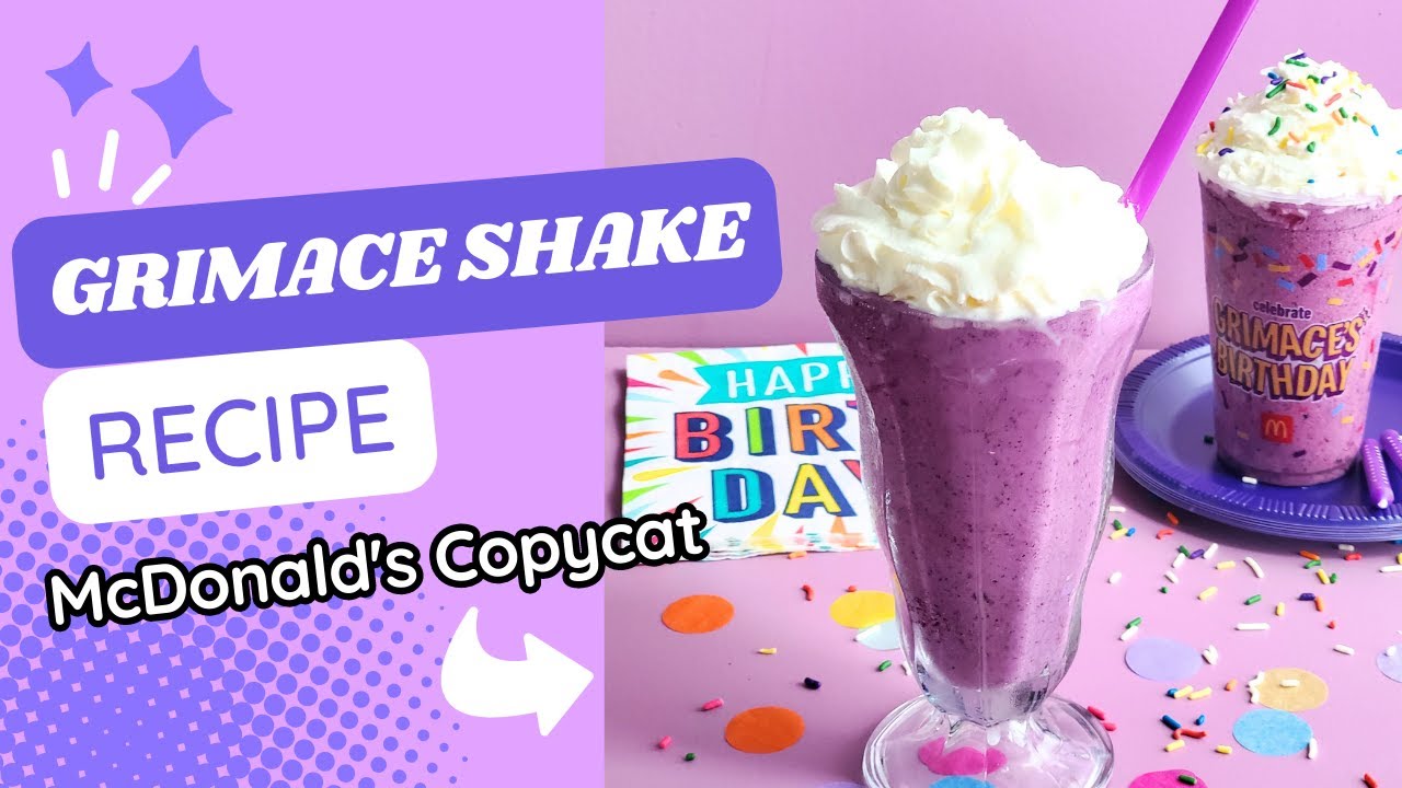 grimace shake recipes