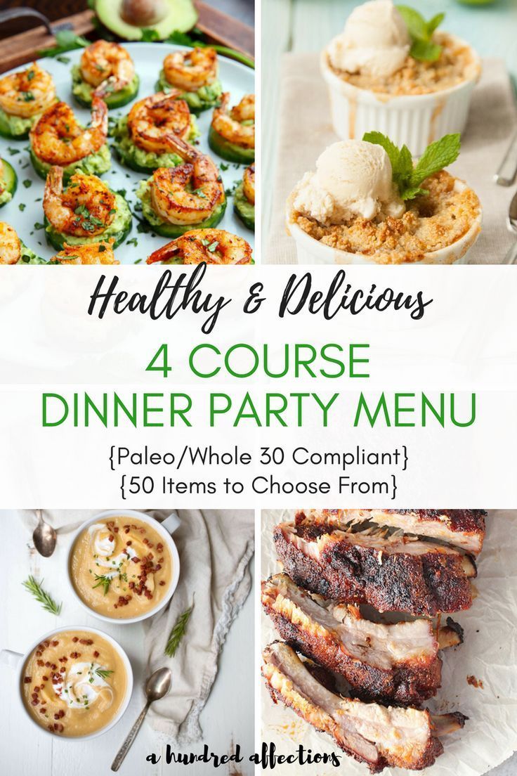 four course meal ideas