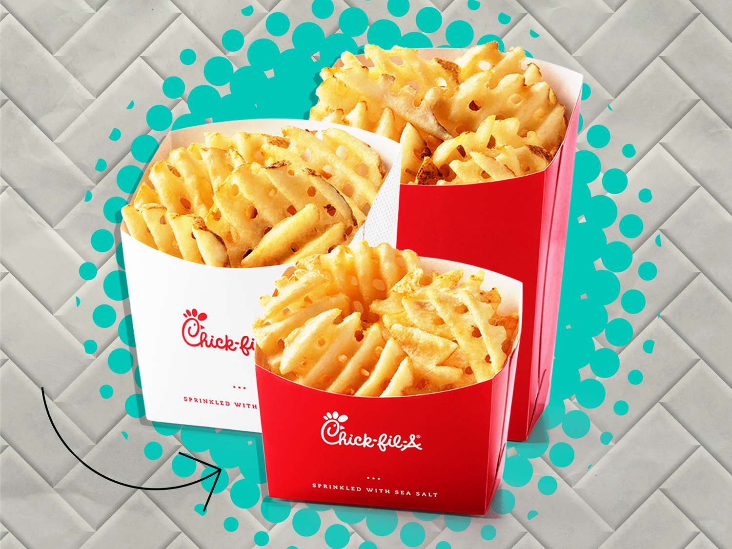 what size fry comes with chick fil a meal