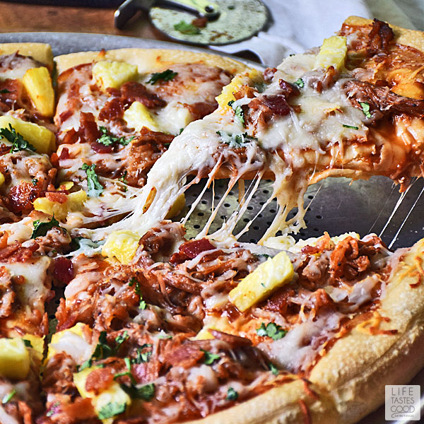 recipe for pulled pork pizza
