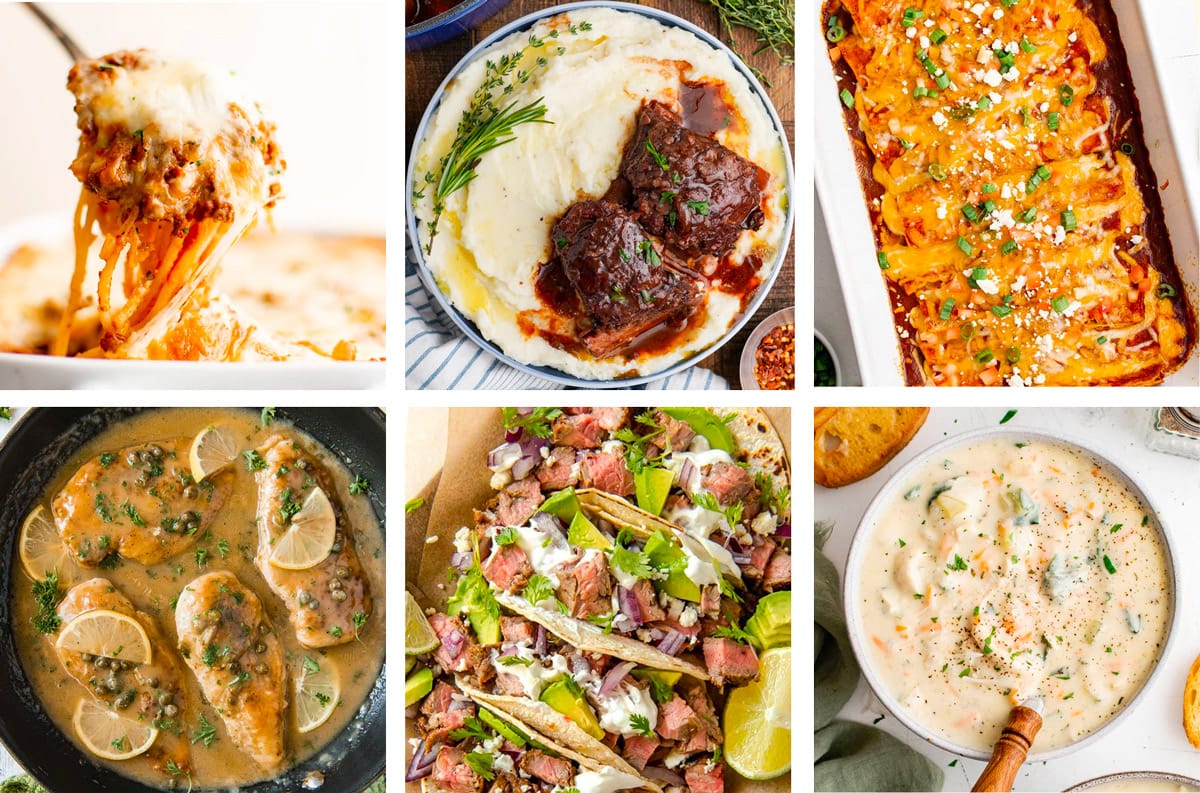 three course meal recipes