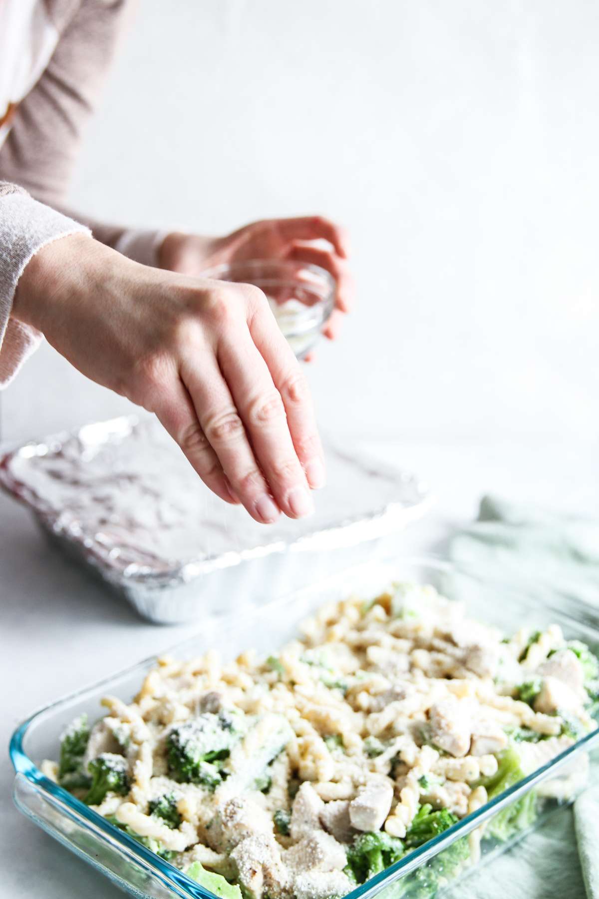 chicken fettuccine alfredo freezer meal