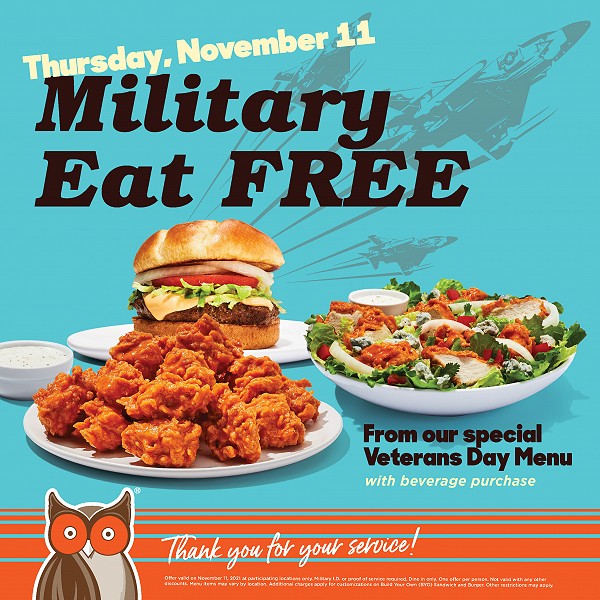veterans day atlanta free meals