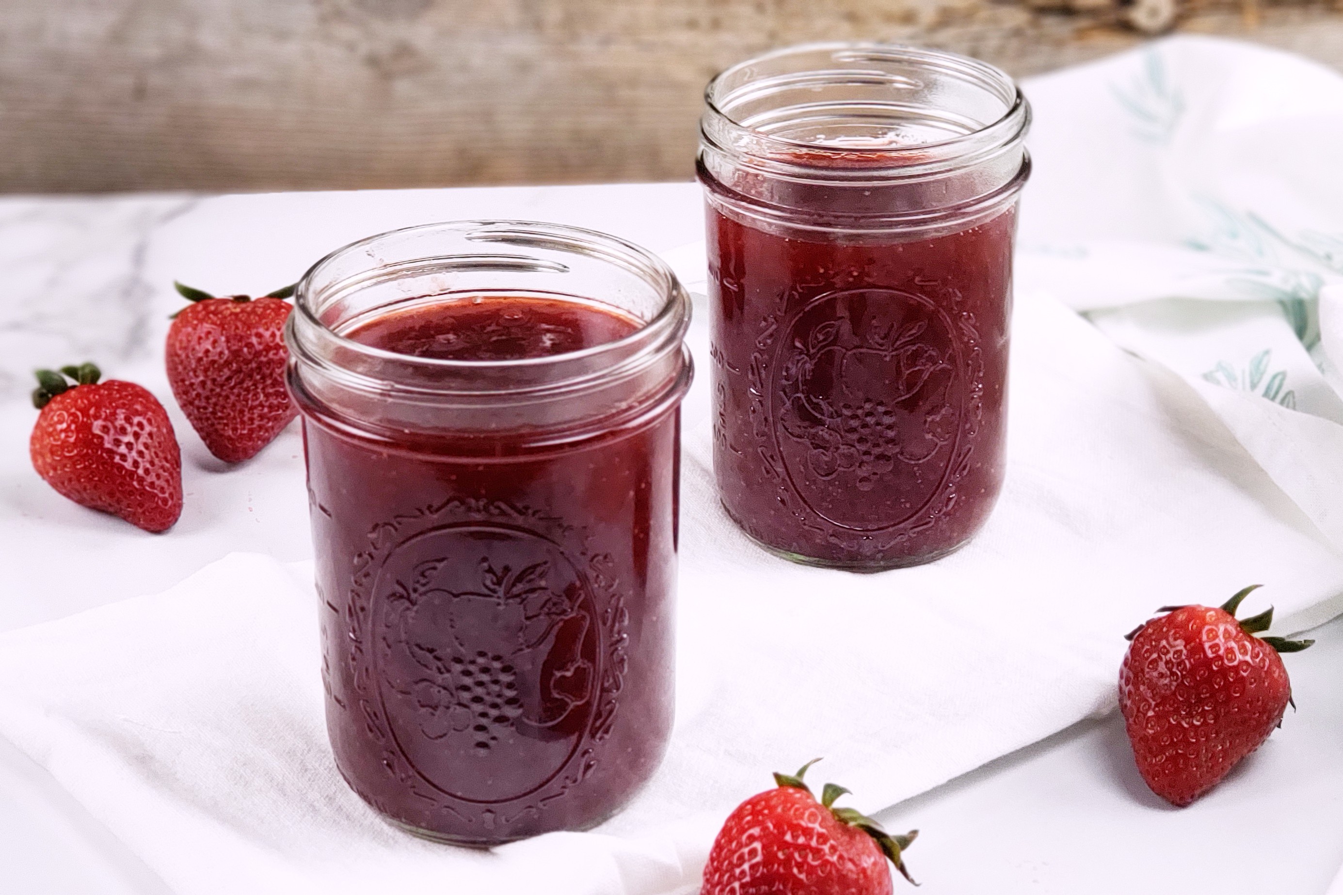 strawberry preserves recipe low sugar