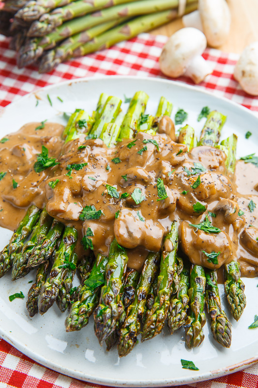 recipes using asparagus and mushrooms